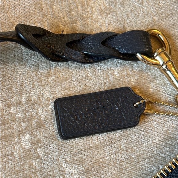 Coach Dark Blue Leather Hobo Bag - Picture 3 of 4